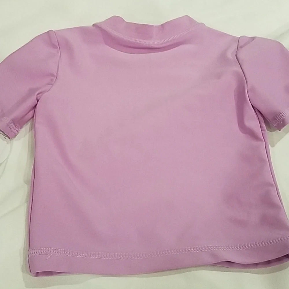 Carter's Rash Guard Swim Suit Baby Girls 3 to 6 months UPF 50+ Purple Mermaid
